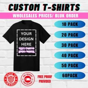 Custom Personalized T- Shirt Your Choice Graphics Print On Demand.